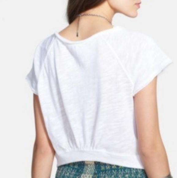 Free People Molly's crop tee white size S c - Picture 2 of 6